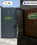 2 Pack Outdoor Security Warning Signs For Premises Guard Your Ground With 24 Hour Video And Audio Surveillance Alert Heavy Duty Aluminum Plate on gates by day and night.