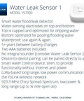 Long Range LoRa Water Leak Sensor 3 Pack With Flood Detector Alerts Up To A Quarter Mile Open Air Range No WiFi Needed Hub Required