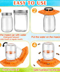 Step-by-step guide for 8 Pack Silicone Bee Feeder for Mason Jars Watering Station Beekeeping Drinking Equipment with Glass Jars