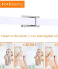 3 Color LED Bathroom Vanity Light Bar 36 Inch Dimmable 3000K 4000K 5000K Selectable with CRI 90 comparison images