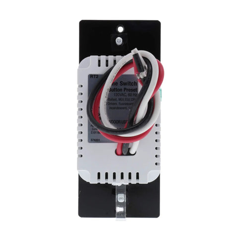 Back view of Radiant Digital Countdown Timer Rocker Light Switch For Home Lighting Control With Locator and Time Indicator