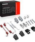 A-Premium Rear Side Drum Brake Hardware Kit For Chevrolet Camaro 2010-2015 Cadillac SRX CTS 2008-2016 Essential Suspension Fix And Reliable Brake Upgrade That Keeps Your Car Running Smooth And Safe Without Any Major Hassle. 18-piece steel kit with springs, clips and pins