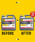 Real Deal Solvent Based Stone And Concrete Sealer For Granite Marble Limestone Indoors Outdoors One Gallon displayed with yellow background.