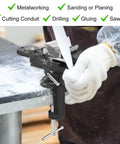 3 Inch Universal Swivel Base Table Vise With 360 Degree Rotation Portable Bench Clamp for woodworking and metalworking use