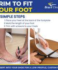Person demonstrating trimming Lightweight Leaf Spring AFO For Foot Drop With Dorsiflexion Support, Posterior Ankle Foot Orthosis.