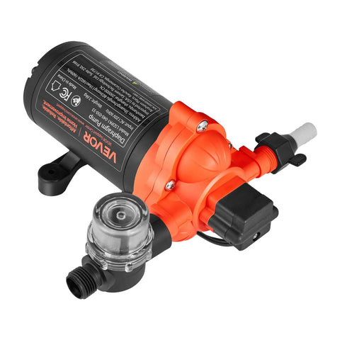 Heavy Duty 120V AC Diaphragm Water Pump delivers a smooth 4 GPM flow with automatic pressure control for outdoor use.