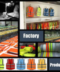 Straight Up Heavy Duty High Visibility Reflective Safety Vest With Custom Logo Printing For Outdoor Crews Bright Yellow Hi Vis Premium Workwear For Jobsites in factory images.