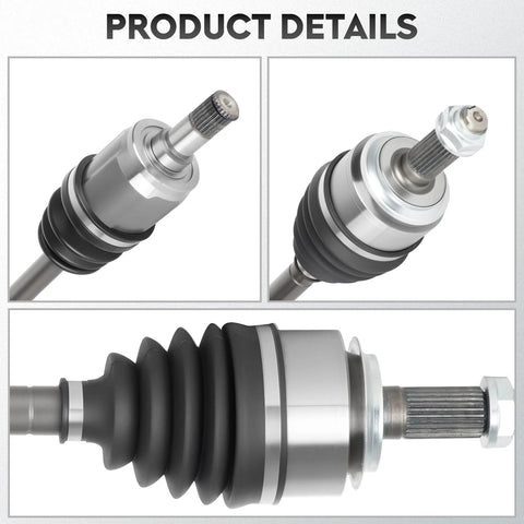 Left Front And Right Front CV Axle Shaft Assembly For Civic 2006 Through 2015 1.8L Automatic Transmission Driver And Passenger Side 2 Pack Drop In Ready