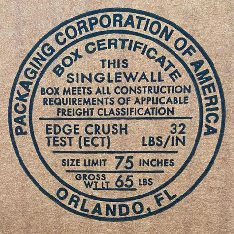 Box Certificate for Heavy Duty Corrugated Large Mail Boxes 24x24x24 Inch Pack Of 10 Beefed Up Double Walled Shipping Boxes.