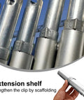 2 Pack Scaffolding Connector Pins And Toggle Pins Set, Heavy Duty Galvanized Steel Coupling Rods 36mm Diameter 8mm Thickness, durable scaffold joint accessories for scaffolding extension shelf