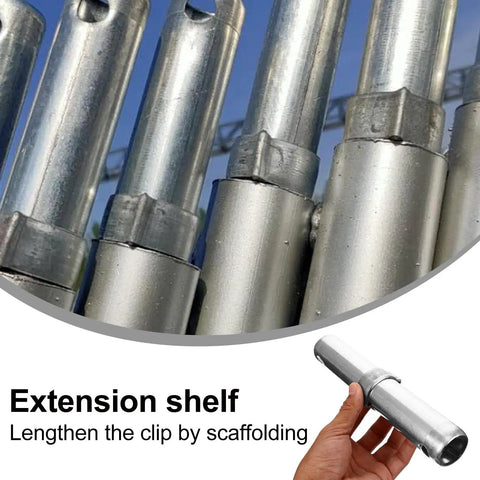2 Pack Scaffolding Connector Pins And Toggle Pins Set, Heavy Duty Galvanized Steel Coupling Rods 36mm Diameter 8mm Thickness, durable scaffold joint accessories for scaffolding extension shelf