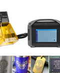 Portable 30W Fiber Laser Engraver For Metal And Non Metal Materials Handheld Laser Marker with screen, examples of engraved items