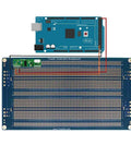 One Piece Large Solderable Breadboard Shield For Prototyping Double Sided Tinned Gold Plated Holes Built In Ground Rails Compatible With Arduino And Raspberry Pi Kits Mode 6 with Arduino board connection