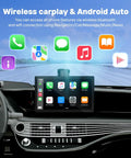 9 Inch Wireless CarPlay Screen For Car With 4K Dash Cam And 1080p Backup Camera DVR Portable CarPlay And Android Auto Receiver