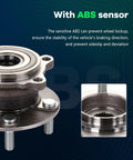Rear Wheel Hub Bearing Assembly 512382 For Mitsubishi Lancer 2008 2015 Outlander 2007 2012 With ABS sensor, 5-lug