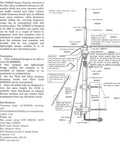 Ultra Wideband Scanner Antenna D3000 25 to 3000 MHz technical diagram with measurements and parts labeled for installation.