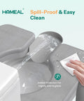 Heavy Duty Raised Toilet Seat With Grip Bars For Seniors, Four Hundred Fifty Pound Weight Commode Chair Riser, easy clean design.