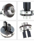 Beefy 3.25 Inch Wood Lathe Chuck With 1 X 8 TPI Pre Threaded Mount, Large Pen Blank Drilling Chuck, Reversible Jaws, Four Angles View