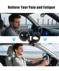 8 Ball Steering Wheel Knob Spinner For Easy City Driving And Heavy Duty Use, 360 Degree Rotation Suicide Knob Handle
