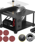Badass Compact Mini Table Saw Featuring 200 Watt Motor For Smooth Hardwood And Acrylic Cutting Hella Precise, compact steel frame design.