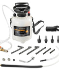 3L Manual Transmission Fluid Transfer Pump Kit With ATF Adapters For Automotive showing pump, adapters, and hose.