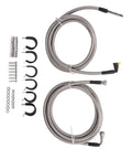 Built Tough Stainless Fuel Line Kit Replacement For Chevy Monte Carlo And Impala 2006-2011 With Silver Finish And Rock-Solid Durability To Fix Those Bad Gas Leaks Fast. stainless fuel line kit with clips and fittings