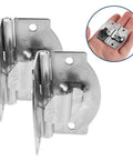 Adjustable Angle Iron Hinges For Wooden Boxes And Small Cabinets Dual Shaft Metal Design With Hidden Mount Slot And Preset