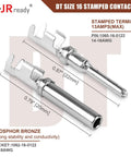 Two Pin Deutsch DT Connector Kit For Car Truck Boat All Weather IP68 Waterproof Automotive DT Connectors contacts displayed