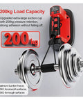 Heavy Duty Electric Vacuum Suction Cup Glass Lifter Built Tough With Rapid Copper Core Motor showing 200kg load capacity and suction cup.