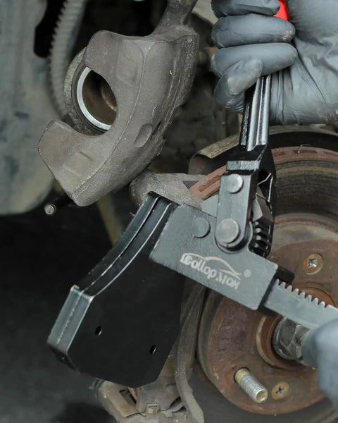 Heavy Duty Brake Caliper Compression Tool With Trapezoidal Push Plate for piston calipers and pad spreader installation