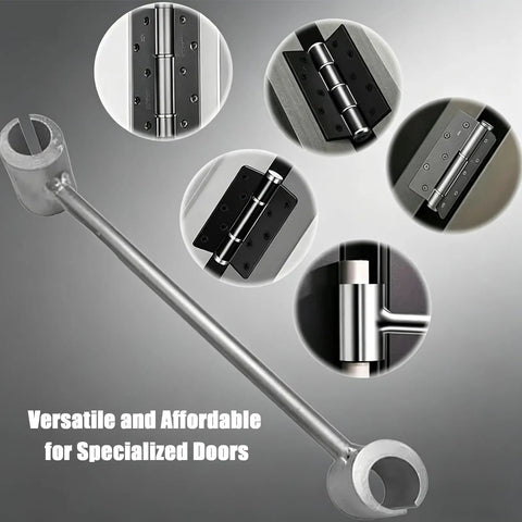 Adjustable Door Wrench For Sagging And Rubbing Doors Double End Hinge Tool For Flag Hinges Heavy Duty Alloy Steel Repair