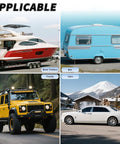 Heavy Duty Rubber Wheel Chocks With Rope For RVs Campers Travel Trailers Cars And Trucks Easy To Use Wheel Immobilizers