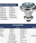 Ford Water Pump With Gasket AW4130 Replacement For F150 F250, shown with compatibility and OEM part numbers list