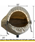 Dust Hood For Miter Saw With Built In Light And 4 Inch Dust Port Portable Bench Miter Saw Dust Collection System dimensions view