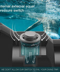 Beast Mode Bright Dive Light 13000 Lumen Scuba Diving Flashlight with IPX8 waterproof rating showing pressure switch underwater.