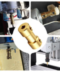Ten Pack 5mm To 5mm Brass Motor Shaft Couplers With Set Screws - Durable High Temp, Wear Resistant Connectors in use
