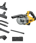 Beast 20V Cordless Handheld Vacuum With HEPA Filter LED Light 46 CFM for Dry Debris Car and Workshop Cleanup, with 6 attachments