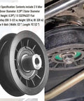 Close-up of 2 Pack V Groove Idler Pulleys And Belt Set Heavy Duty Replaces 532194326 532194327 532130969 installation