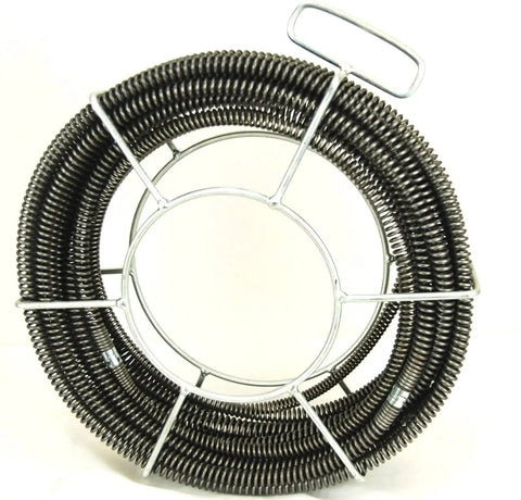 120 ft cable for Badass Sectional Drain Cleaner Half Horsepower Motor, designed to clear clogs in 3/4 to 4 inch pipes.
