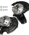 Front Left And Right Steering Knuckle And Wheel Hub Bearing Assembly Kit For Volkswagen Beetle 1999 To 2010 Golf 2000 To 2006 Jetta 1999 To 2005 Fits 288 MM Rotors Two Piece Replacement