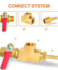 Five Pack Brass Barstock Tee Fittings One Quarter Inch By One Quarter Inch By One Quarter Inch NPT Female Pipe Fittings overview