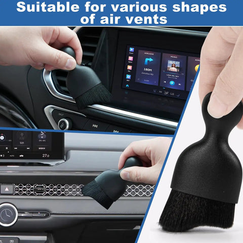 Windshield Cleaner Tool And 13 Piece Car Interior Cleaning Kit detailing brush cleaning car air vents dashboard
