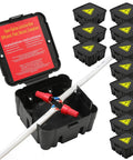 Open Splice Junction Box Kit 12 Pack With Quick Five Second Install Flame Retardant Polypropylene V0 Rated For Safe No Fuss Easy Splice Repairs Without Disconnecting Wires Includes Cover, open box with wire splice