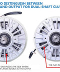 25Nm Double Shaft Magnetic Powder Clutch And Brake System For Dual Axis Tension Applications input output distinction