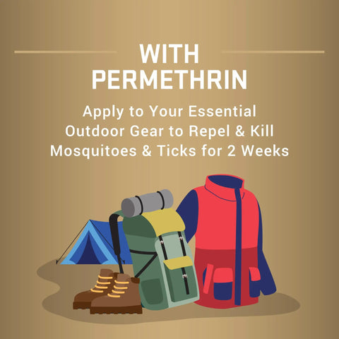 Permethrin Clothing And Gear Insect Repellent Spray For Nets Tents Sleeping Bags And Backpacks 6.5 Ounce Aerosol Lasts Up To Two Weeks