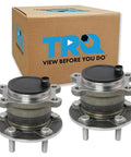 Rear Wheel Bearing And Hub Assembly Set For Ford Transit Connect 2014 To 2018 Driver And Passenger Side Two Piece Replacement Kit Direct Fit OEM Quality Parts For Easy DIY Install