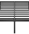 Rock Solid Metal Platform Bed Frame Full Size With Heavy Duty Support Slats No Box Spring Needed Clean Modern Black Finish showing slat design.