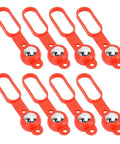 Set of red Eujgoov Magnetic Stud Finder 27 Lbs Force wall metal detectors for nails with round magnetic ends.