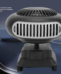 Portable 21V Car Heater And Defroster With 170W Rapid Warm Up Fan, Battery Powered Auto Warmer on dashboard