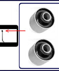 Beefy Front Lower Control Arm And Strut Rod Bushings For 2000 2004 Toyota Tacoma 2WD Pair Heavy Duty Replacement For Better Handling And Smoother Ride Easy Install Durable Suspension Upgrade, pair of control arm bushings